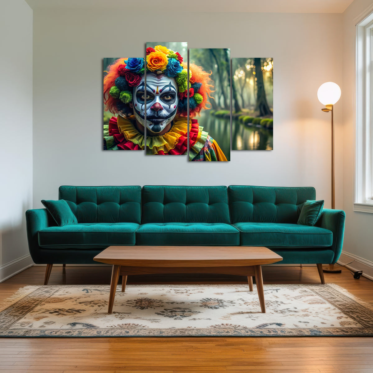 AUTO-MOCKUP ROOM | Dia de Los muertos swamp clown