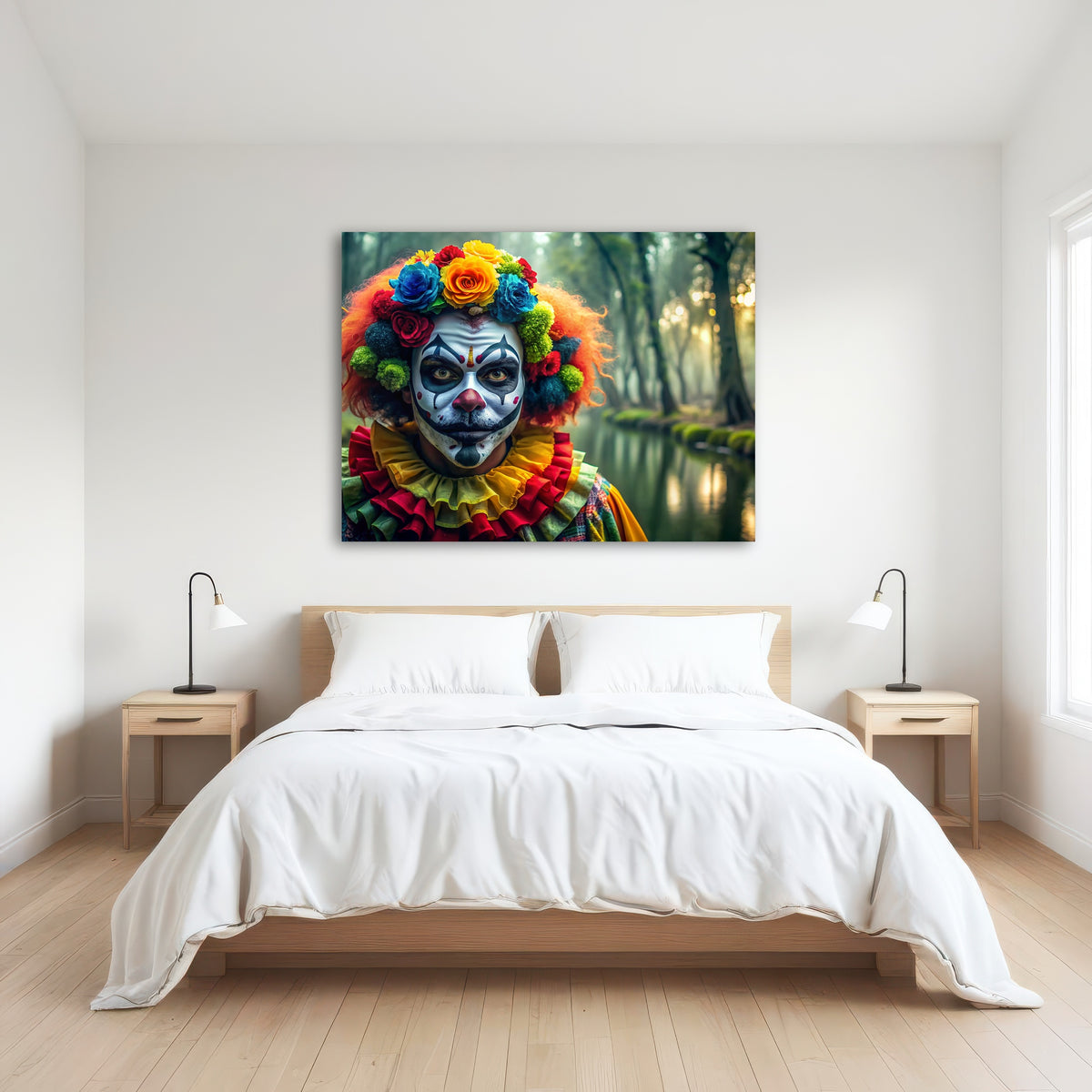 AUTO-MOCKUP ROOM | Dia de Los muertos swamp clown