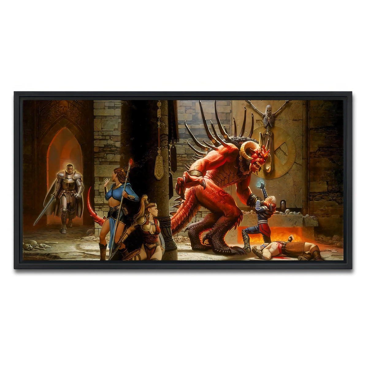 AUTO-MOCKUP WHITE | Diablo 2 | 1 Piece | Black Framed Canvas | group=2x1