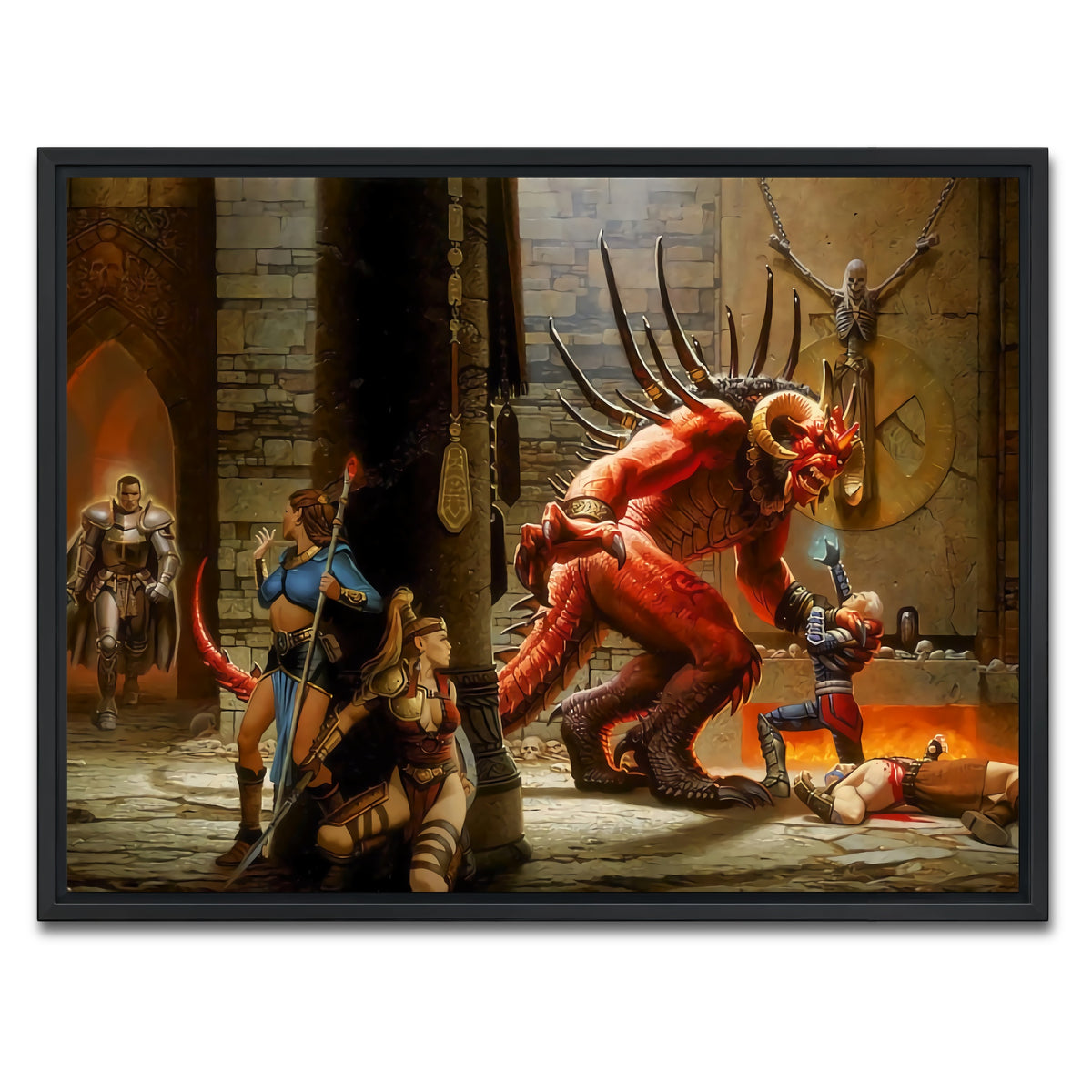 AUTO-MOCKUP WHITE | Diablo 2 | 1 Piece | Black Framed Canvas | group=4x3