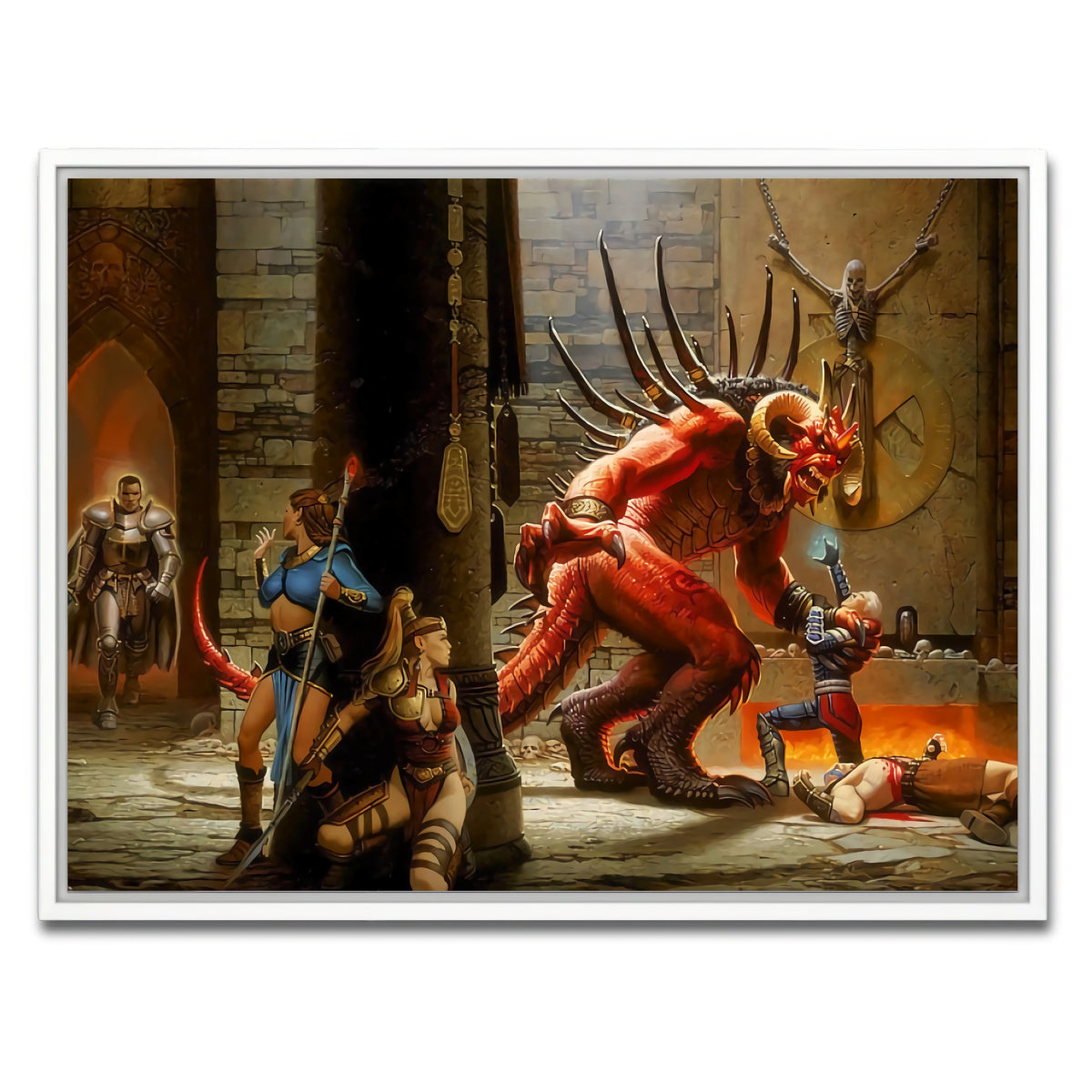 AUTO-MOCKUP WHITE | Diablo 2 | 1 Piece | White Framed Canvas | group=4x3