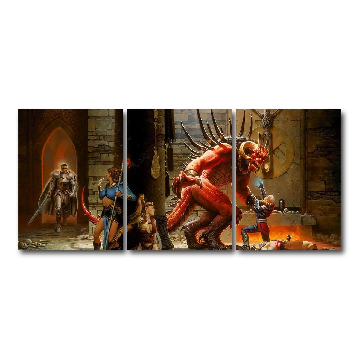 AUTO-MOCKUP WHITE | Diablo 2 | 3 Piece | Gallery Wrap Canvas | group=18x24