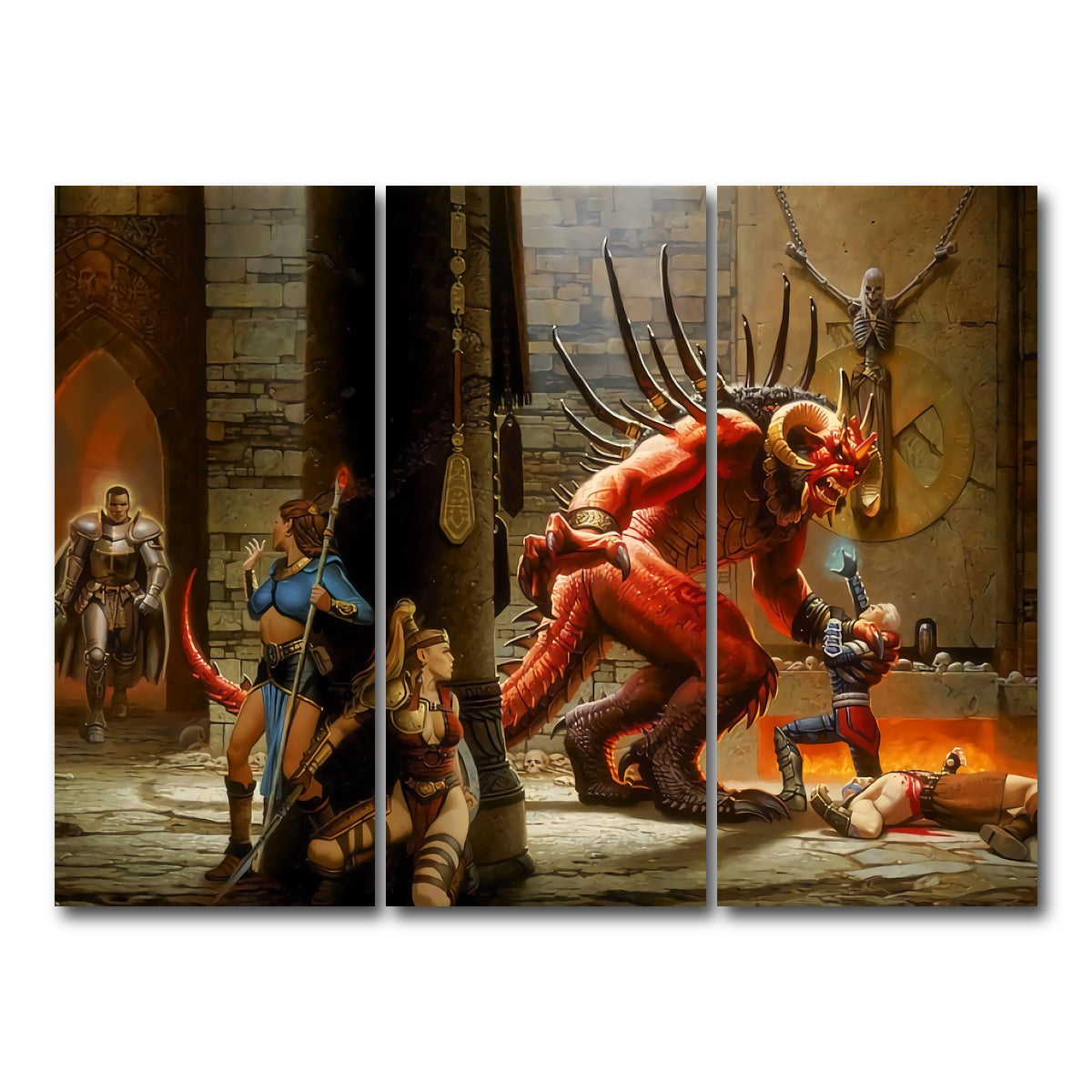 AUTO-MOCKUP WHITE | Diablo 2 | 3 Piece | Gallery Wrap Canvas | group=8x18