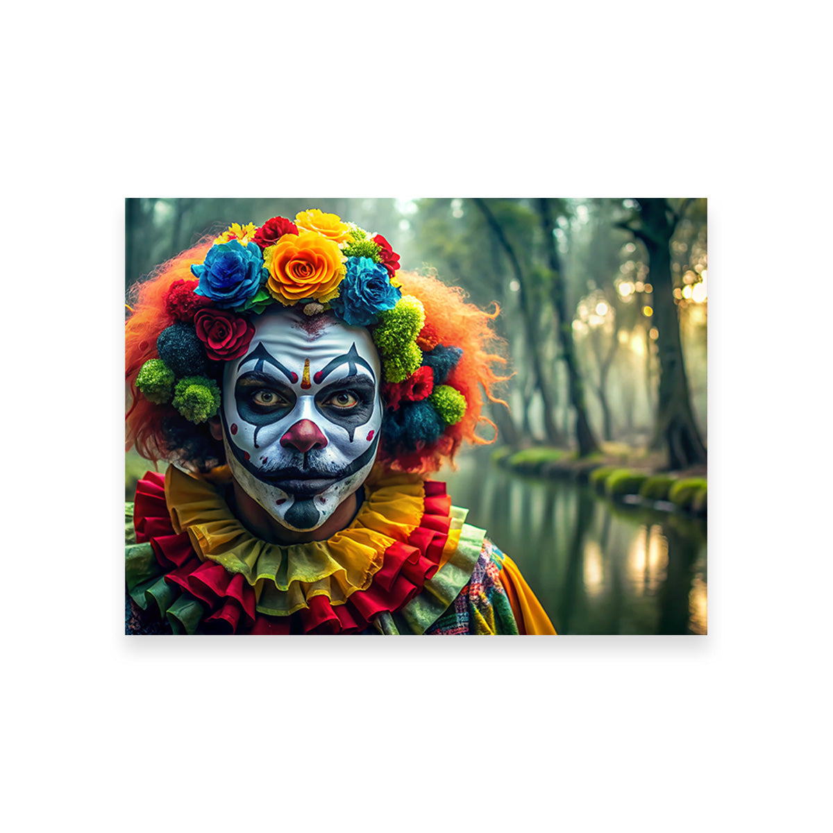 Dia de Los Muertos Swamp Clown Wall Art