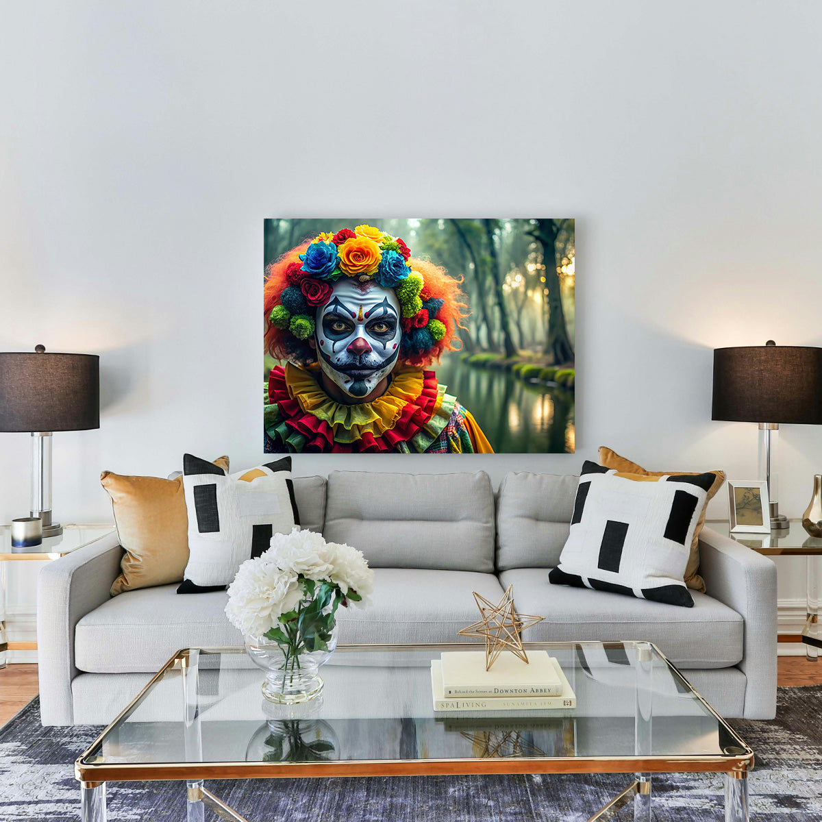 Dia de Los Muertos Swamp Clown Wall Art