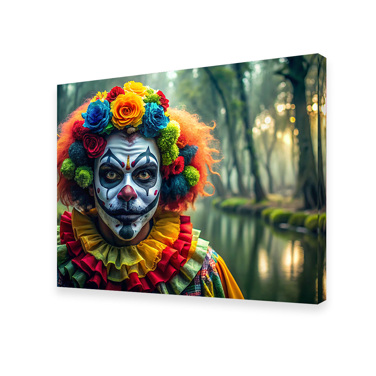 Dia de Los Muertos Swamp Clown Wall Art