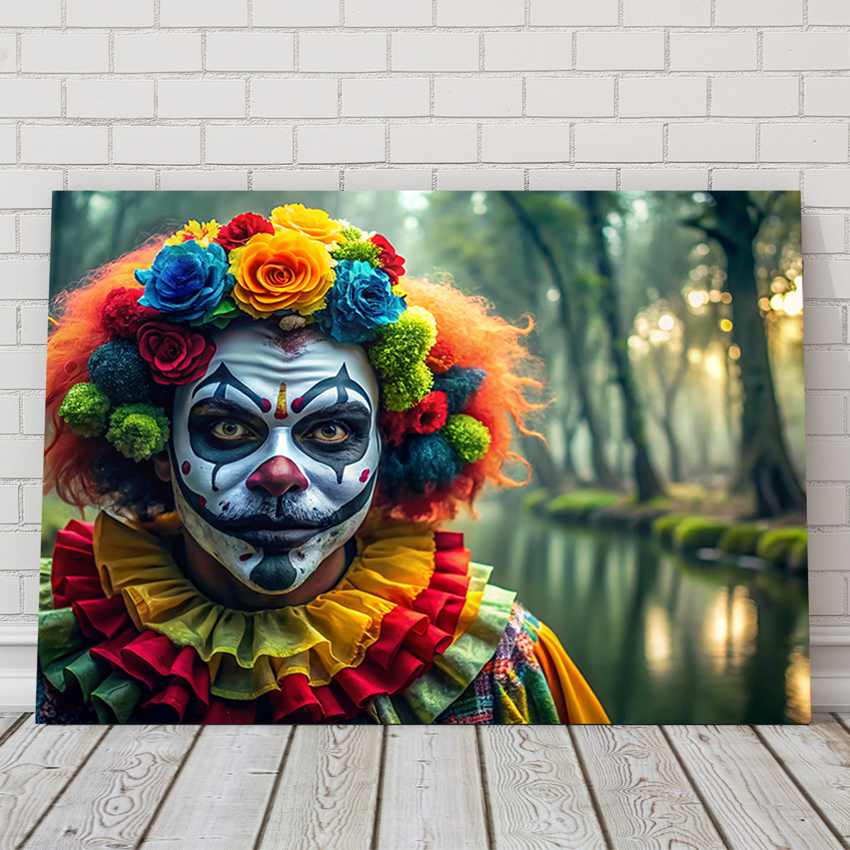 Dia de Los Muertos Swamp Clown Wall Art