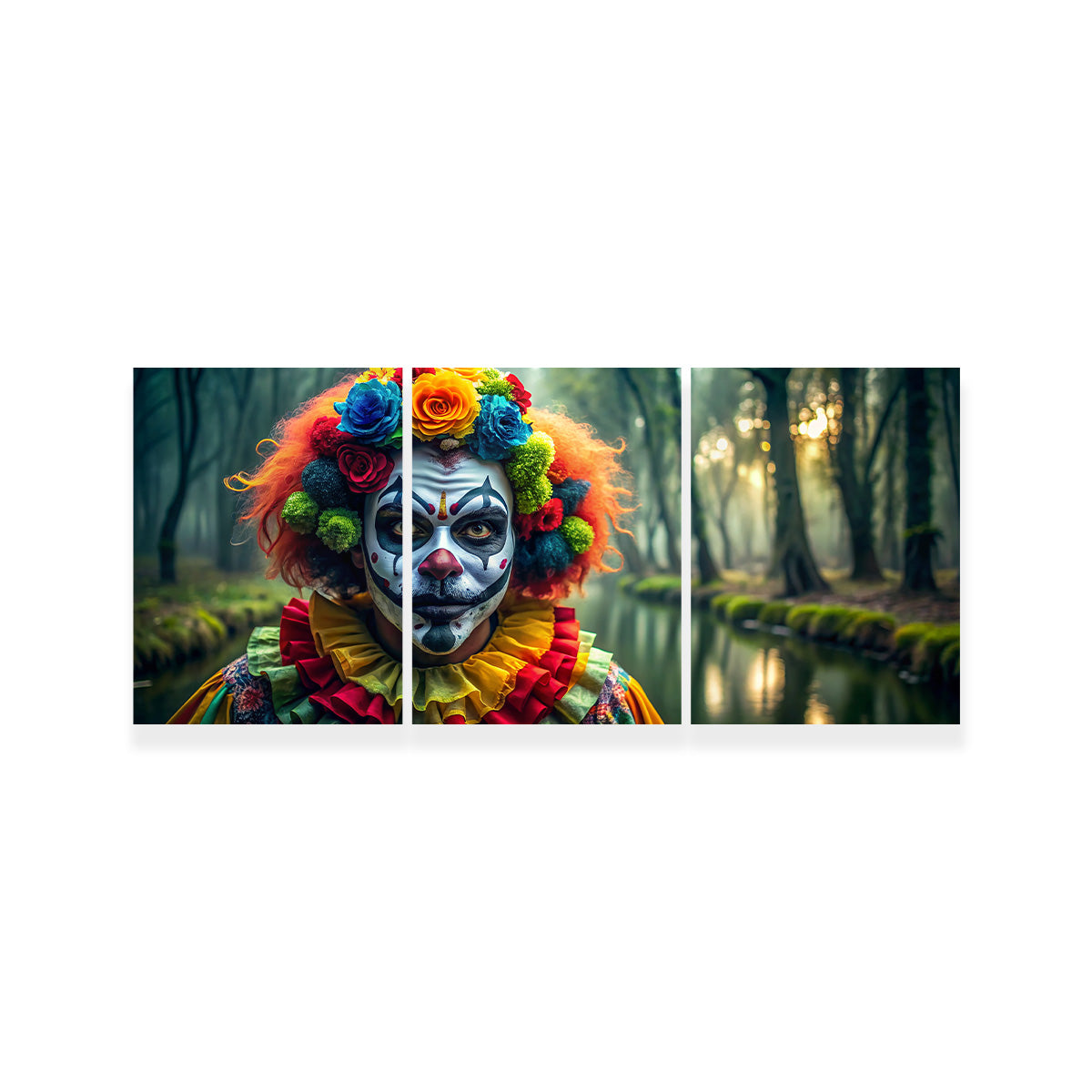 Dia de Los Muertos Swamp Clown Wall Art