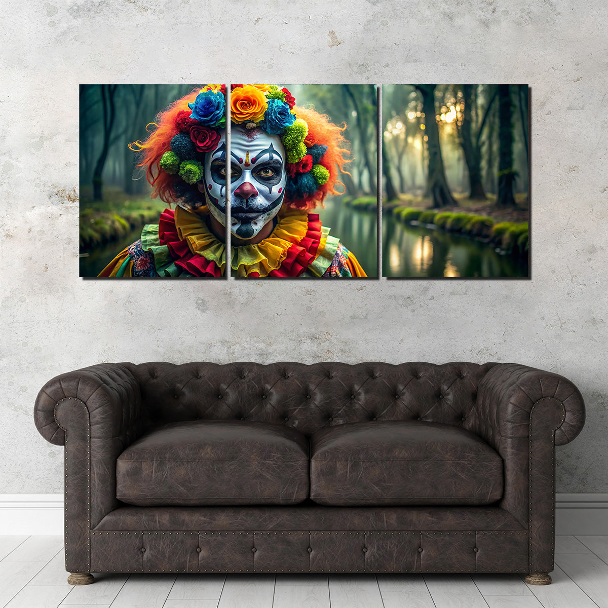 Dia de Los Muertos Swamp Clown Wall Art