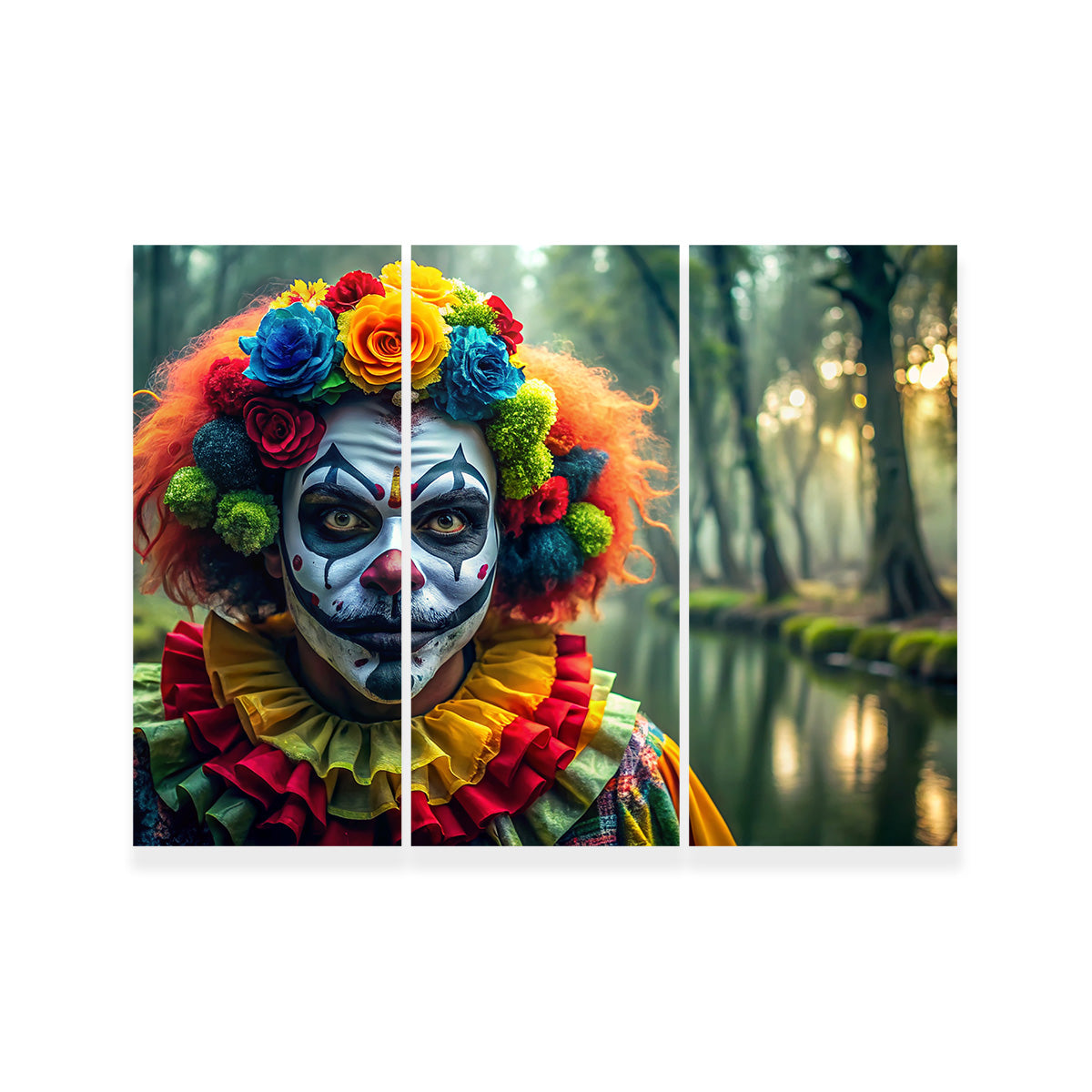 Dia de Los Muertos Swamp Clown Wall Art