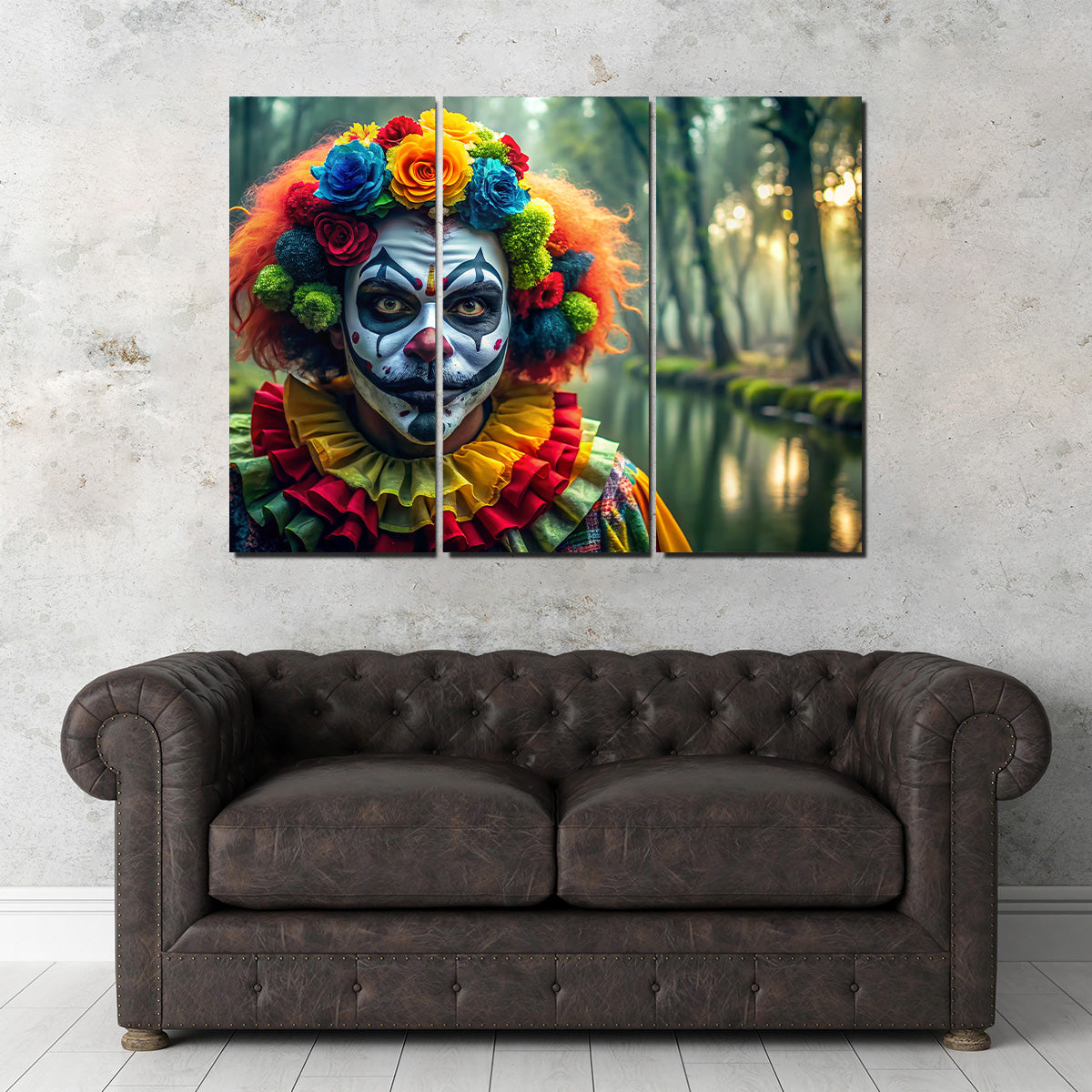 Dia de Los Muertos Swamp Clown Wall Art