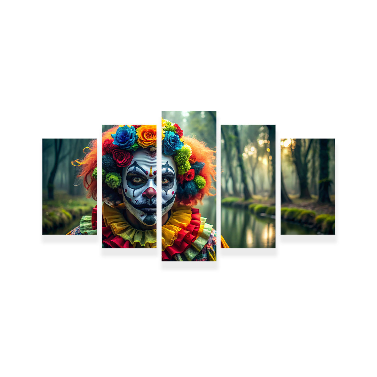 Dia de Los Muertos Swamp Clown Wall Art