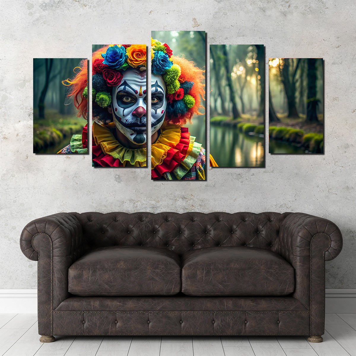 Dia de Los Muertos Swamp Clown Wall Art