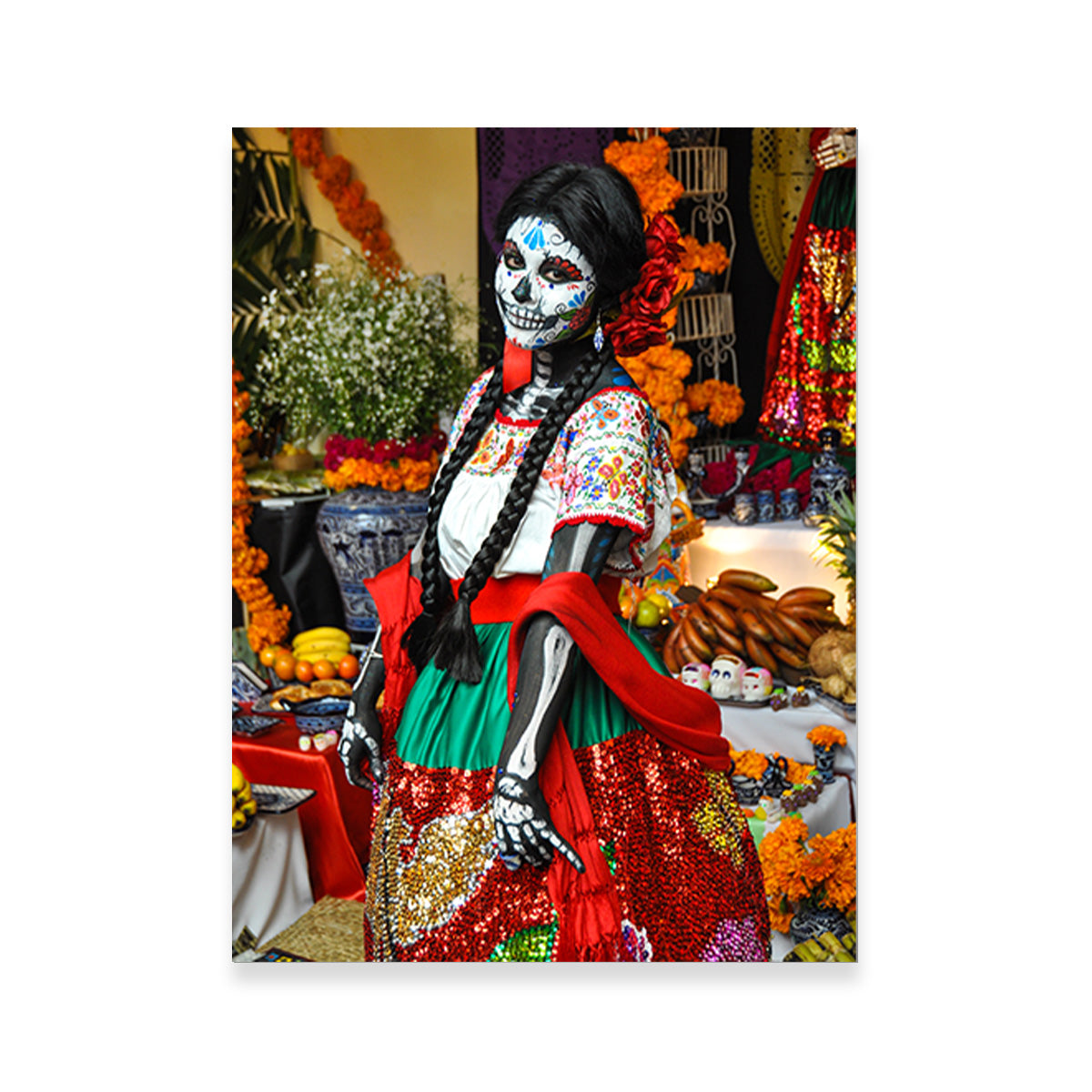 Dia de los Muertos Woman Wall Art