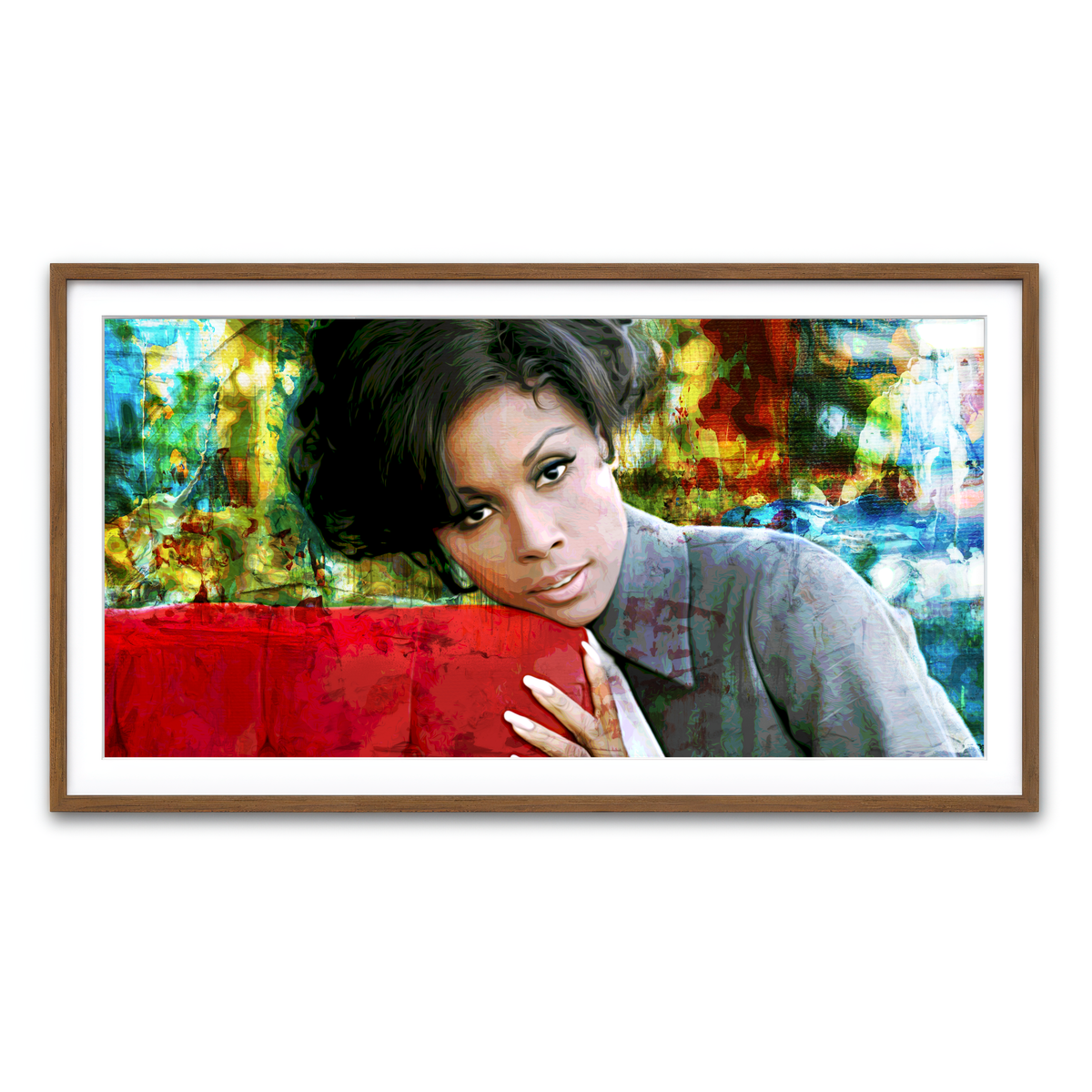 Framed Print 2x1 Walnut