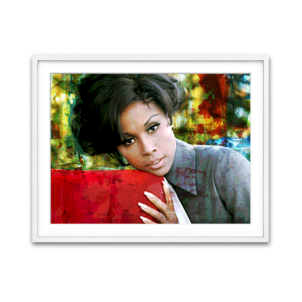 Framed Print 4x3 White