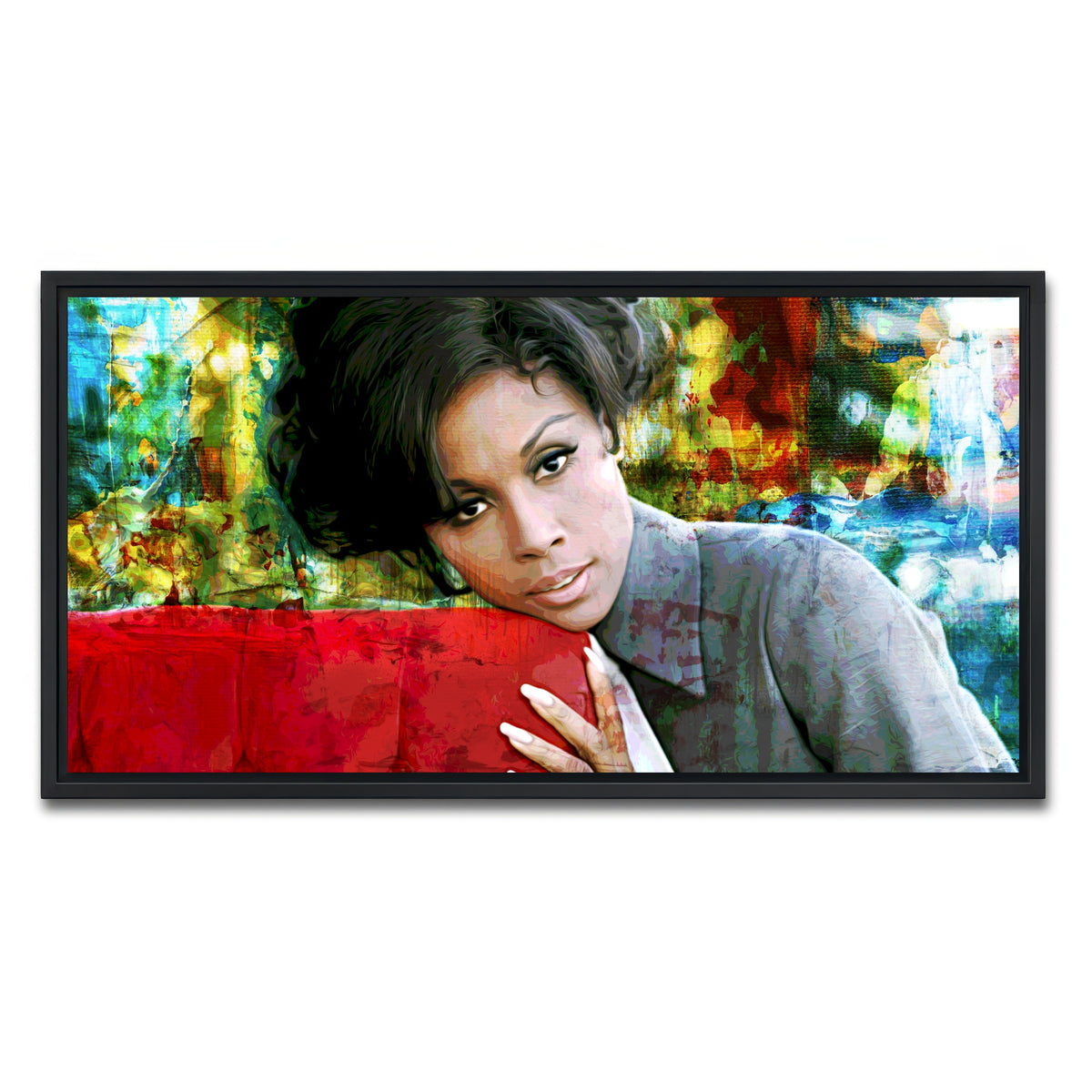 AUTO-MOCKUP WHITE | Diahann | 1 Piece | Black Framed Canvas | group=2x1