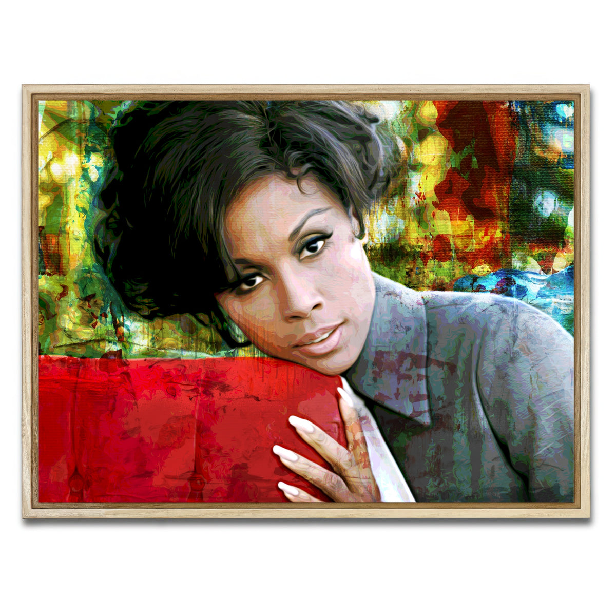 AUTO-MOCKUP WHITE | Diahann | 1 Piece | Natural Framed Canvas | group=4x3
