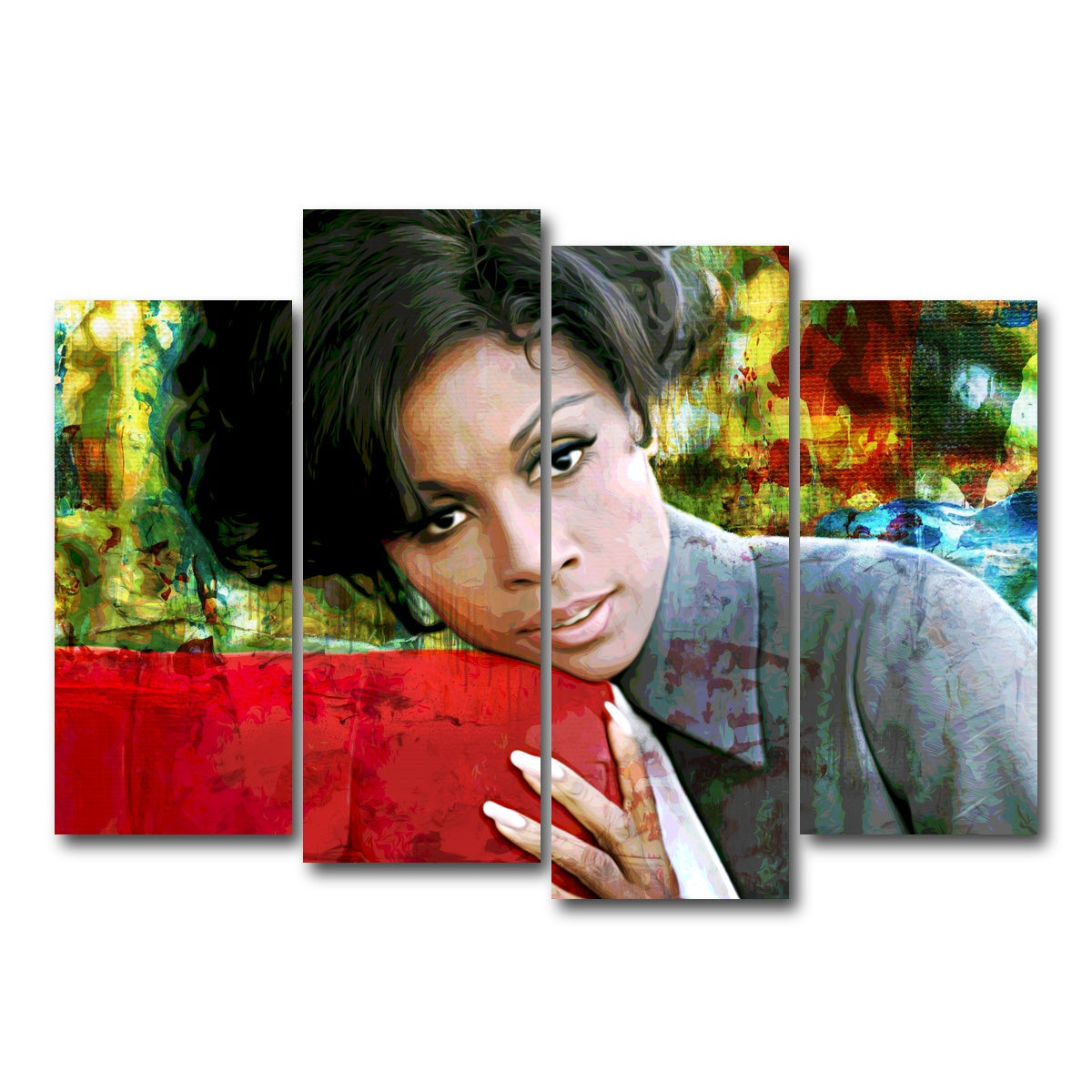 AUTO-MOCKUP WHITE | Diahann | 4 Piece | Gallery Wrap Canvas | group=4_normal