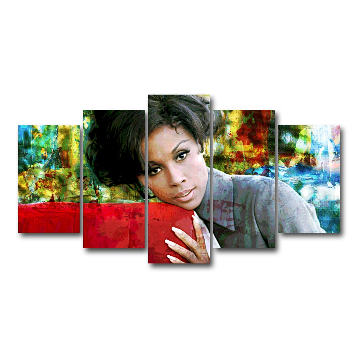 AUTO-MOCKUP WHITE | Diahann | 5 Piece | Gallery Wrap Canvas | group=5_normal