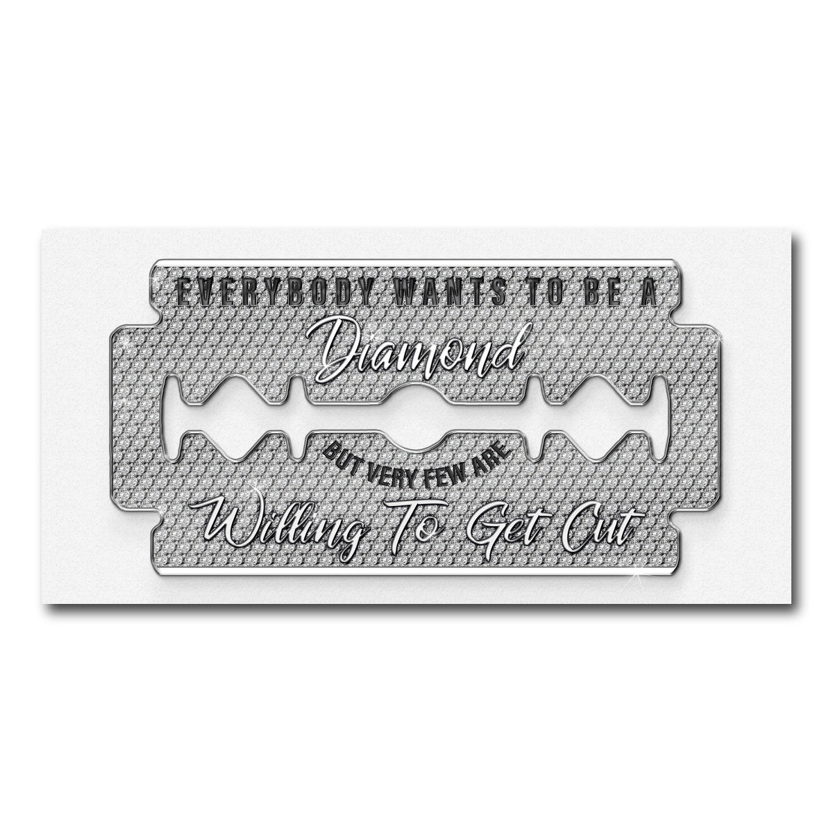 AUTO-MOCKUP WHITE | Diamond Razorblade | 1 Piece | Gallery Wrap Canvas | group=2x1