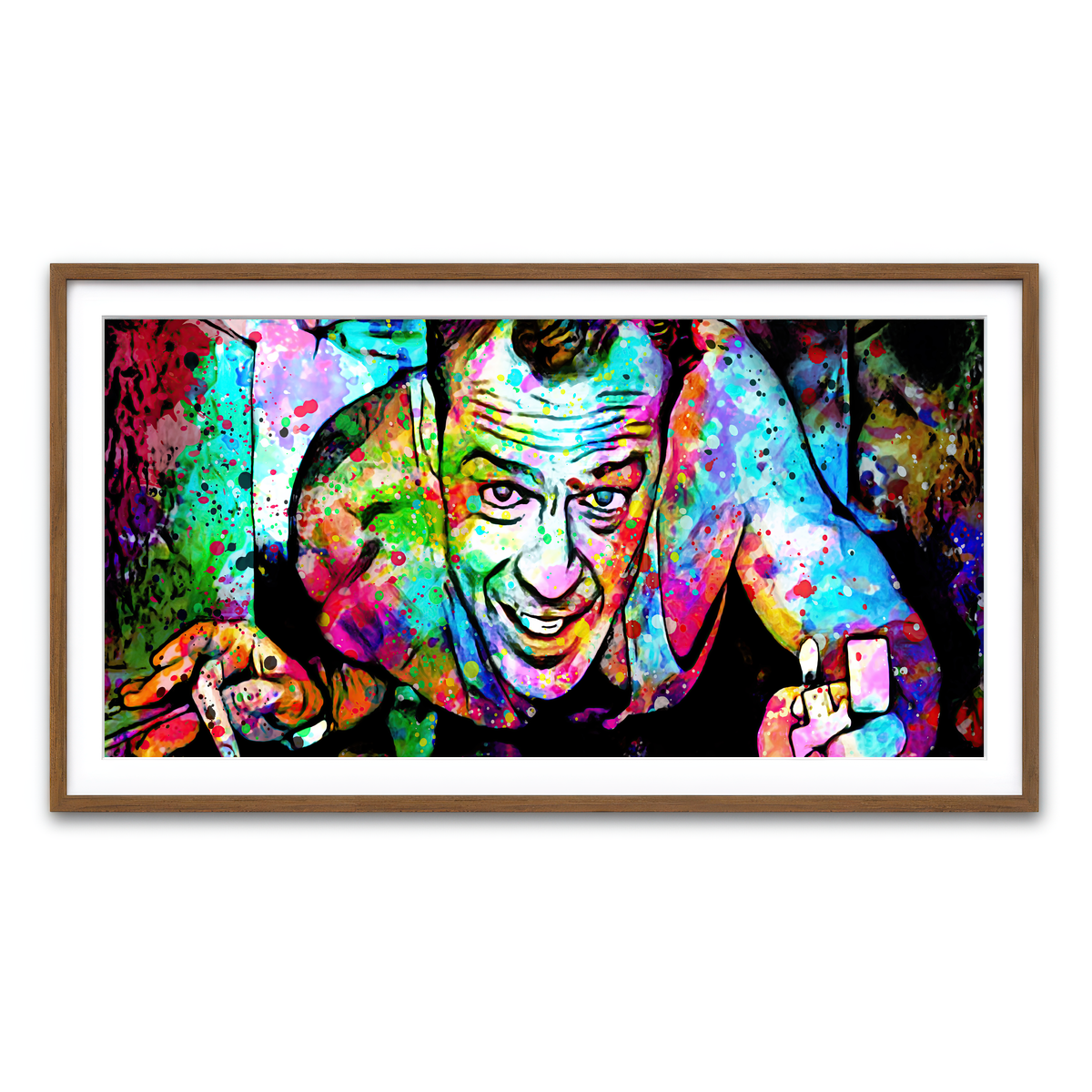 Framed Print 2x1 Walnut