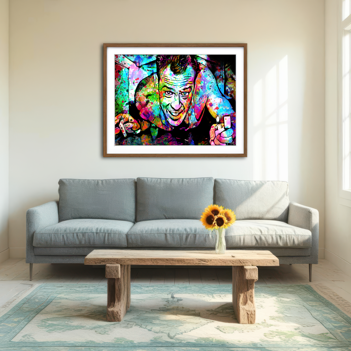 AUTO-MOCKUP ROOM | Die Hard Wall Art