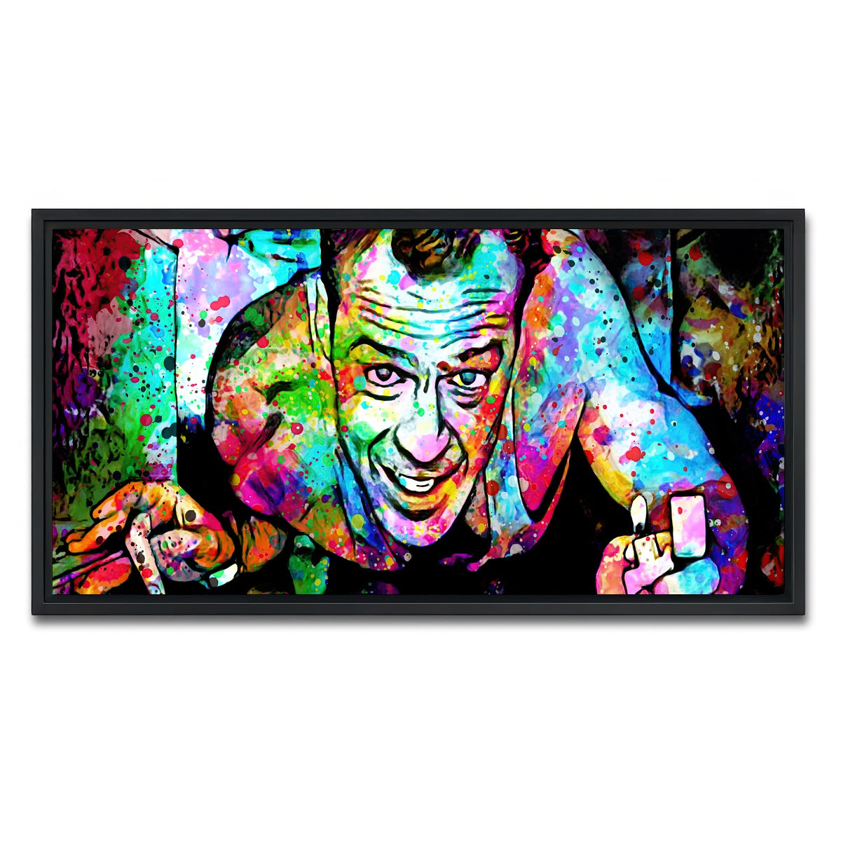 AUTO-MOCKUP WHITE | Die Hard | 1 Piece | Black Framed Canvas | group=2x1