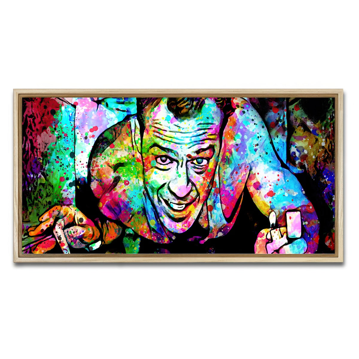 AUTO-MOCKUP WHITE | Die Hard | 1 Piece | Natural Framed Canvas | group=2x1