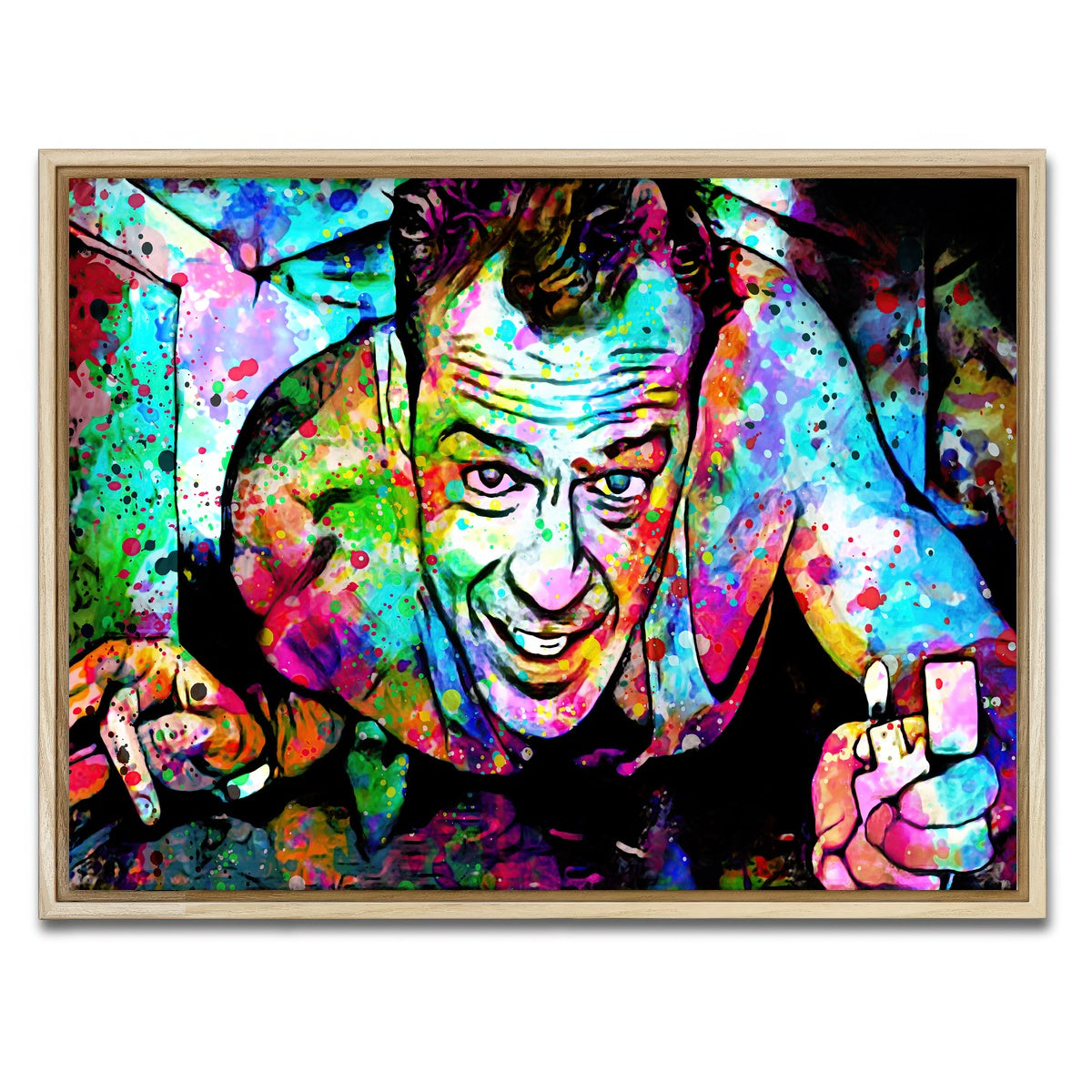 AUTO-MOCKUP WHITE | Die Hard | 1 Piece | Natural Framed Canvas | group=4x3