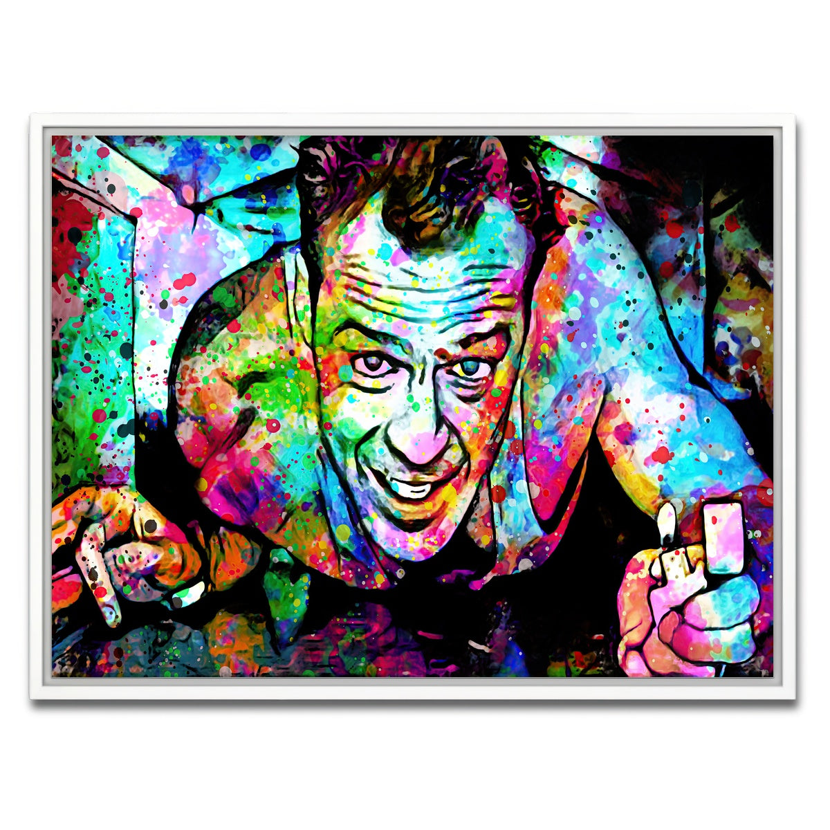 AUTO-MOCKUP WHITE | Die Hard | 1 Piece | White Framed Canvas | group=4x3