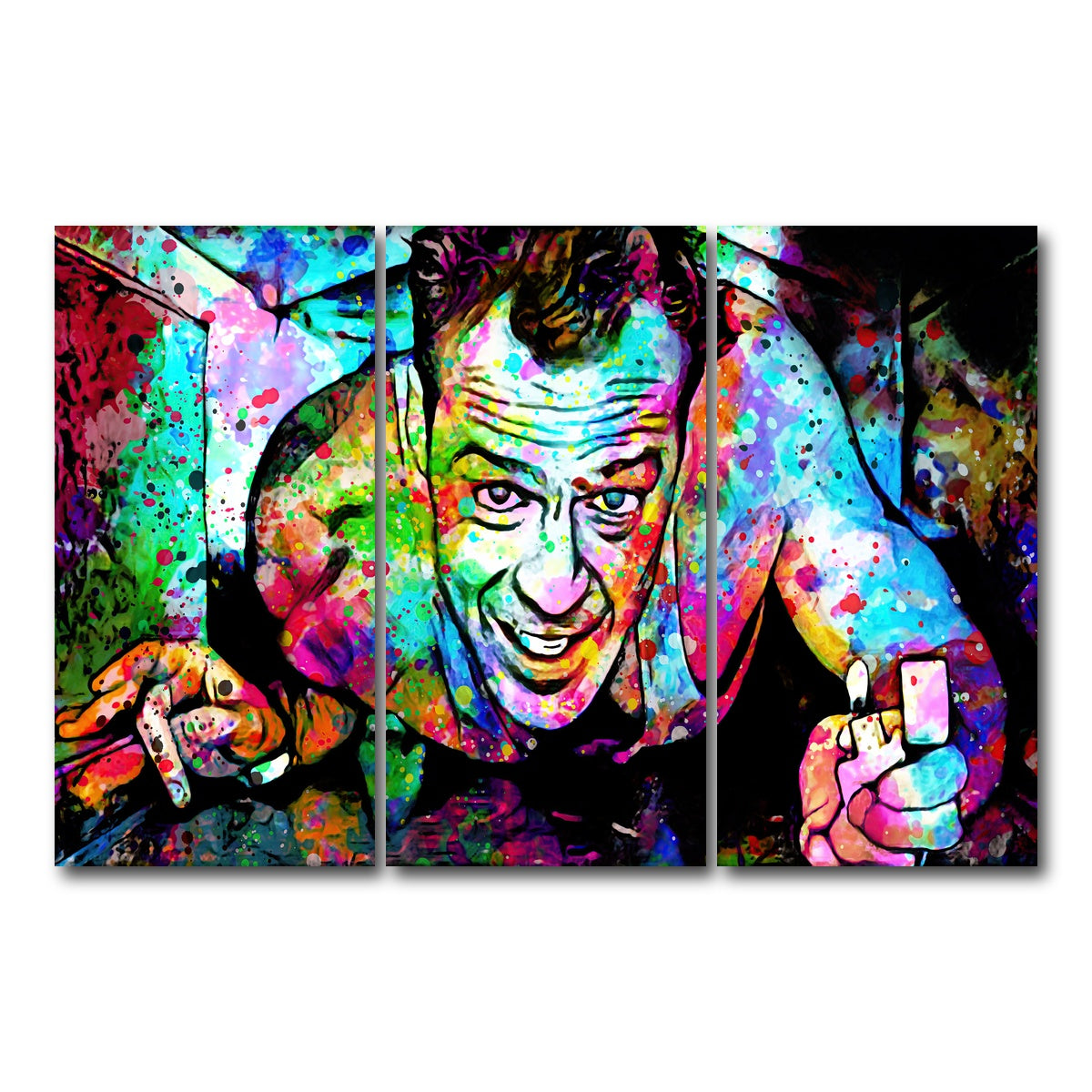 AUTO-MOCKUP WHITE | Die Hard | 3 Piece | Gallery Wrap Canvas | group=12x24