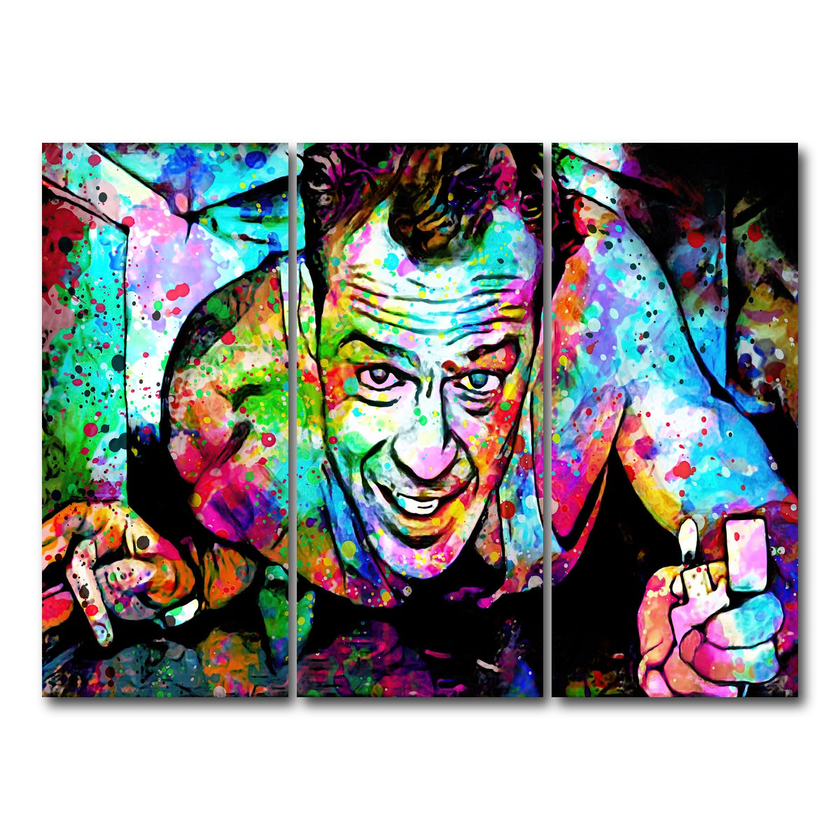 AUTO-MOCKUP WHITE | Die Hard | 3 Piece | Gallery Wrap Canvas | group=8x18