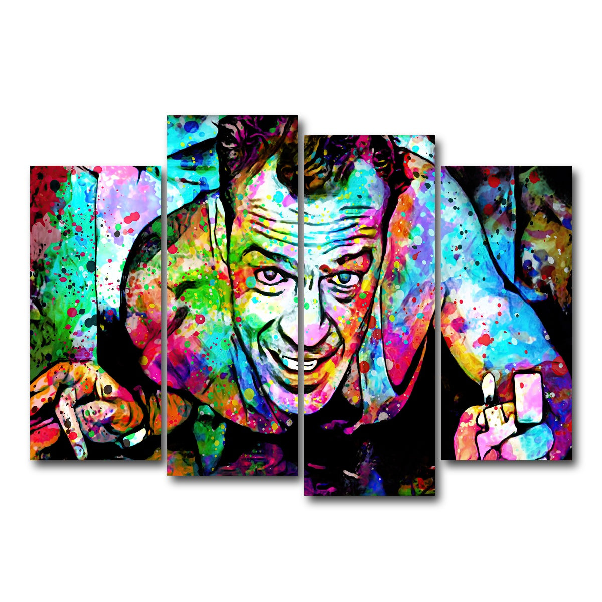 AUTO-MOCKUP WHITE | Die Hard | 4 Piece | Gallery Wrap Canvas | group=4_normal