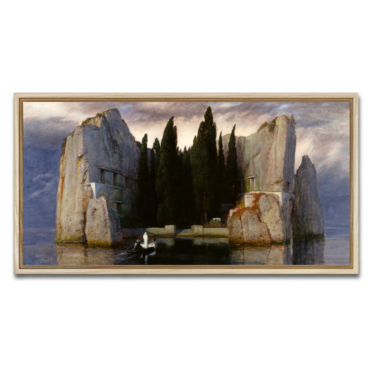 AUTO-MOCKUP WHITE | Die Toteninsel | 1 Piece | Natural Framed Canvas | group=2x1