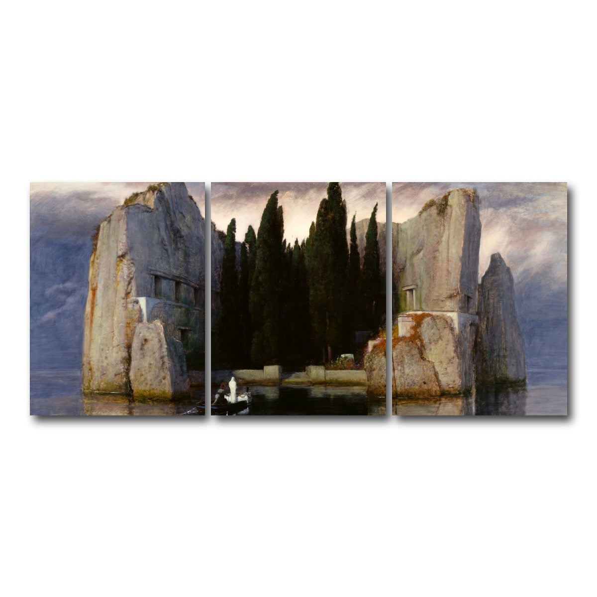 AUTO-MOCKUP WHITE | Die Toteninsel | 3 Piece | Gallery Wrap Canvas | group=18x24