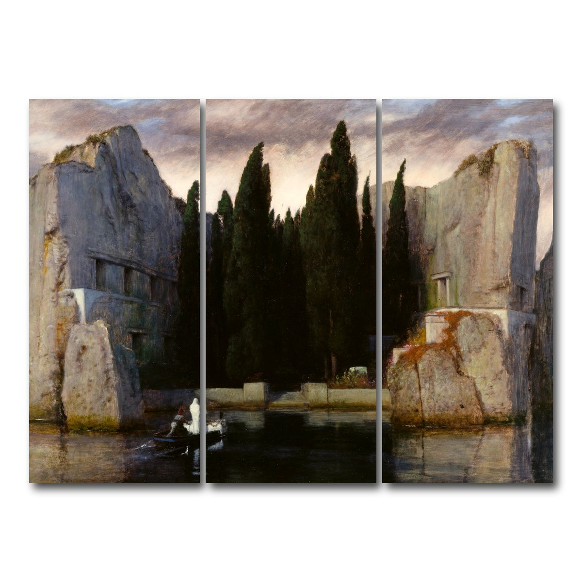 AUTO-MOCKUP WHITE | Die Toteninsel | 3 Piece | Gallery Wrap Canvas | group=8x18