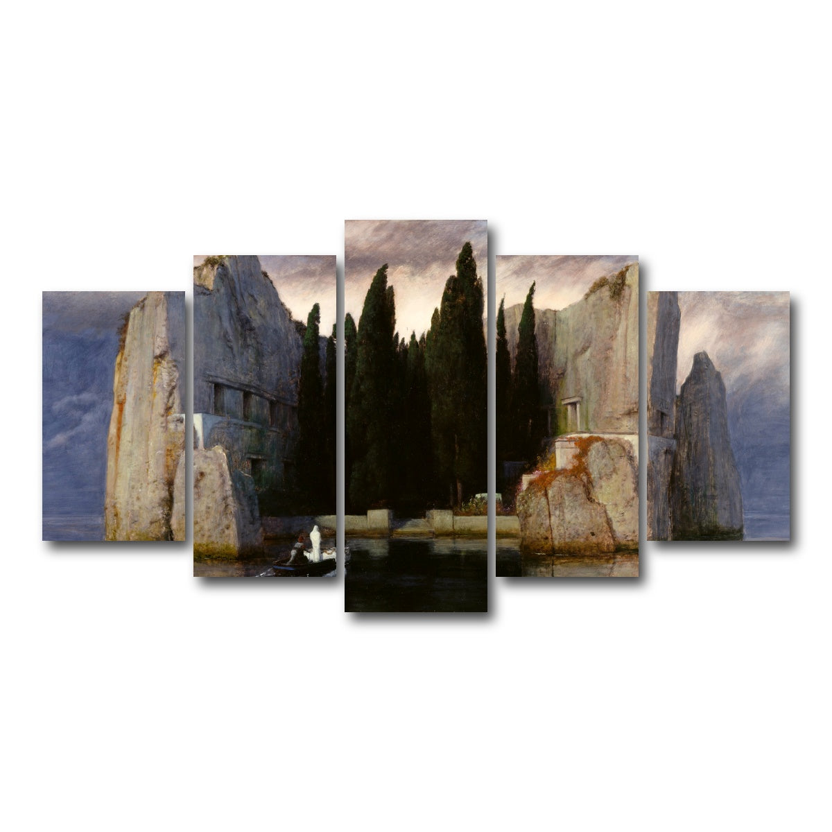 AUTO-MOCKUP WHITE | Die Toteninsel | 5 Piece | Gallery Wrap Canvas | group=5_normal