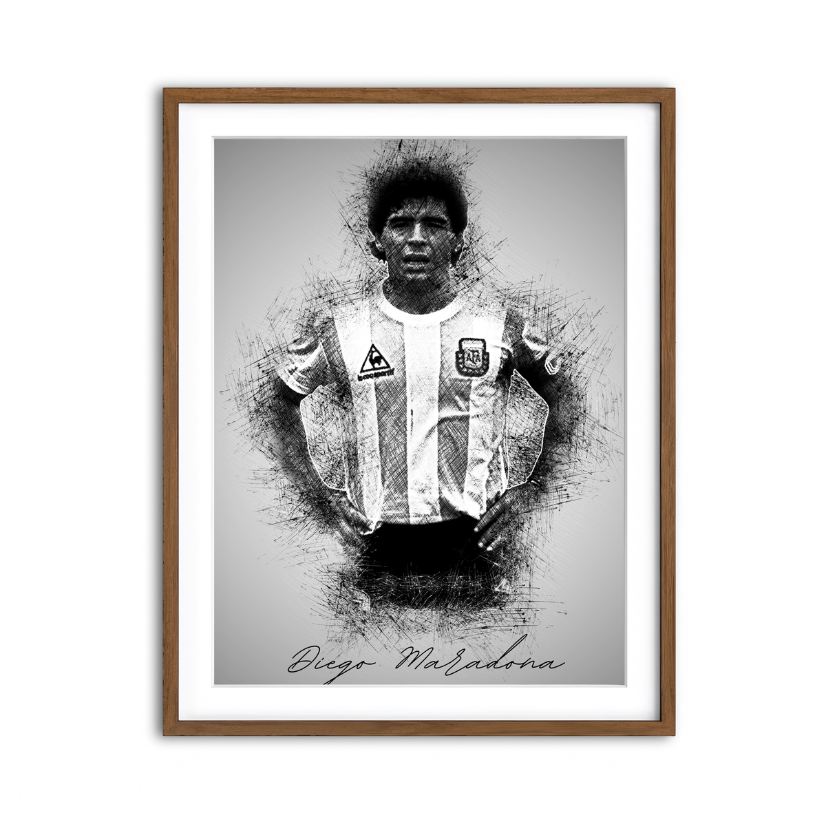 Framed Print 3x4 Walnut