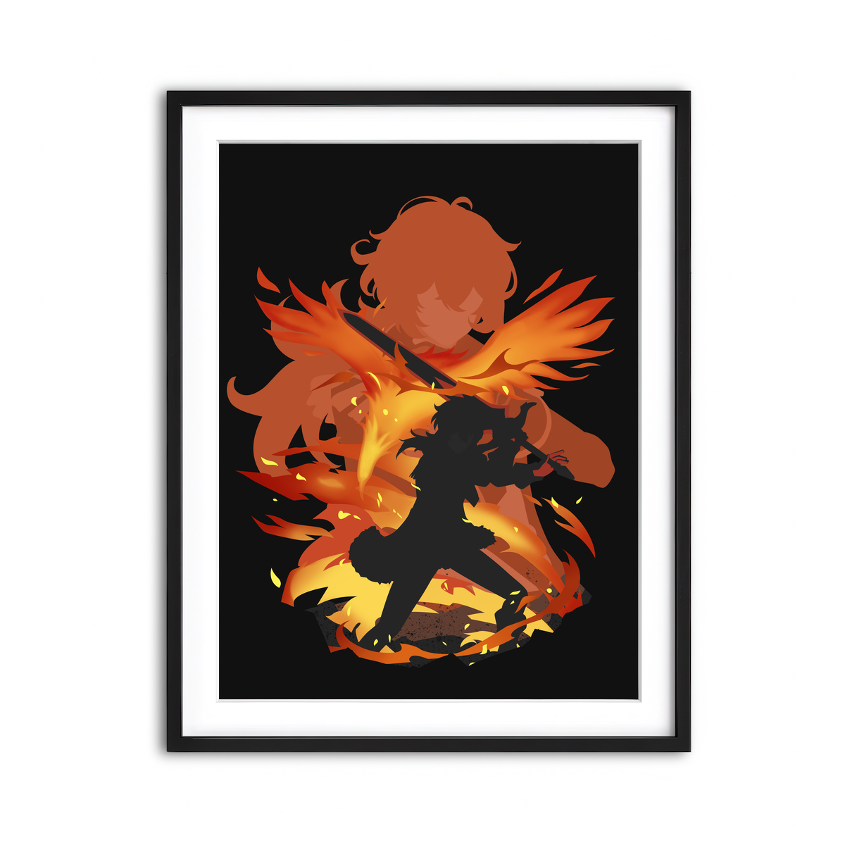 Framed Print 3x4 Black