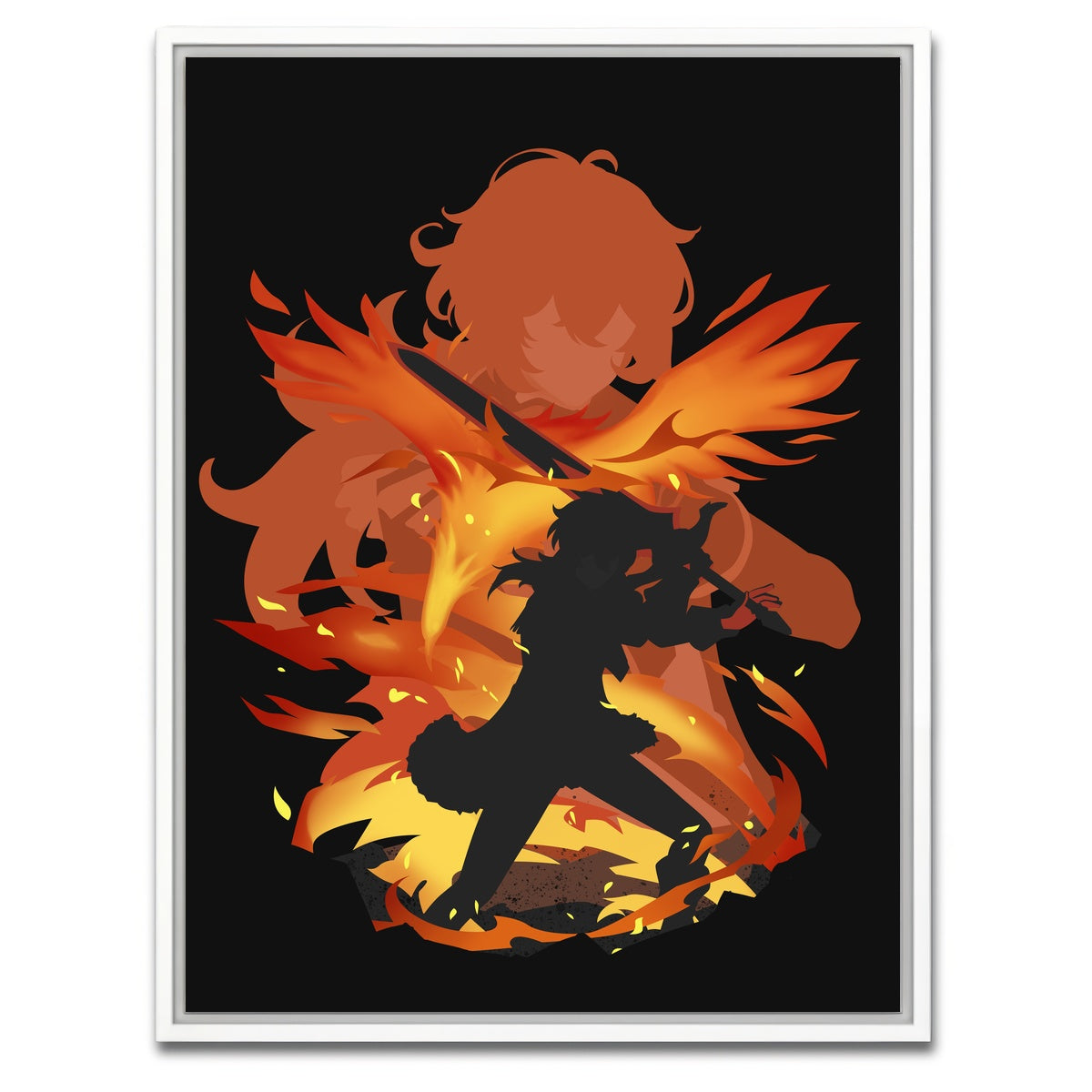 AUTO-MOCKUP WHITE | Diluc 2 | 1 Piece | White Framed Canvas | group=3x4