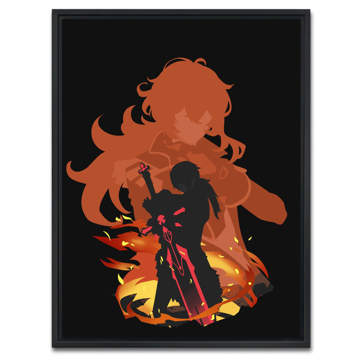 AUTO-MOCKUP WHITE | Diluc | 1 Piece | Black Framed Canvas | group=3x4