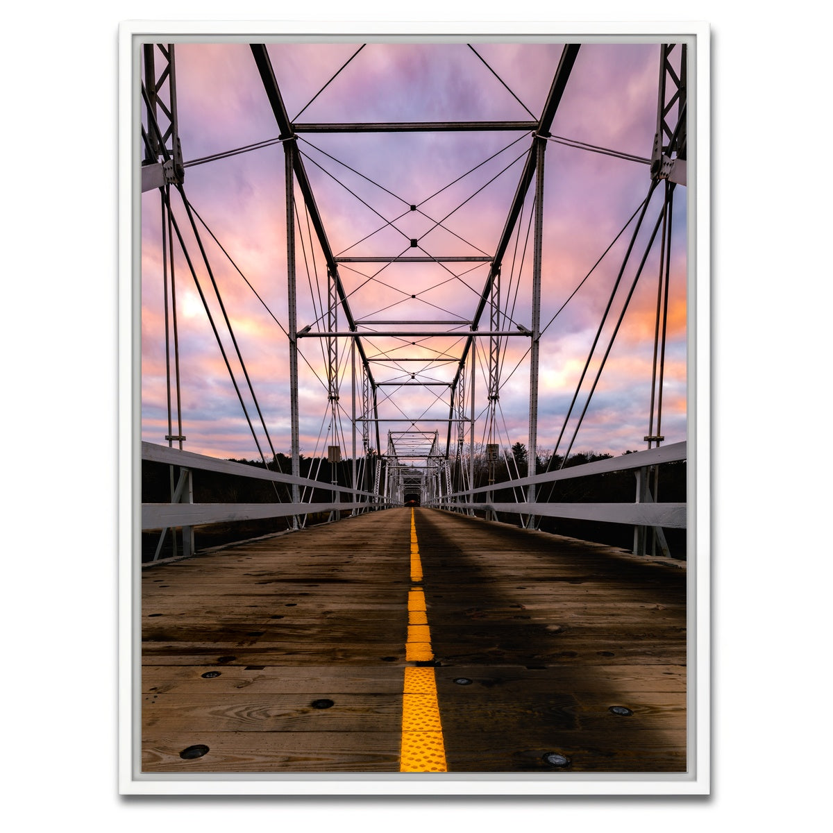 AUTO-MOCKUP WHITE | Dingmans Bridge | 1 Piece | White Framed Canvas | group=3x4