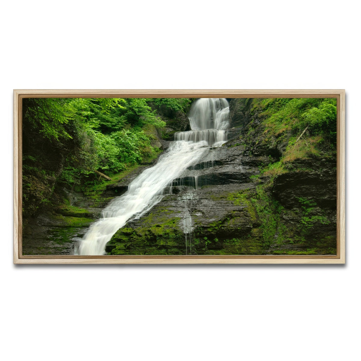 AUTO-MOCKUP WHITE | Dingmans Falls | 1 Piece | Natural Framed Canvas | group=2x1