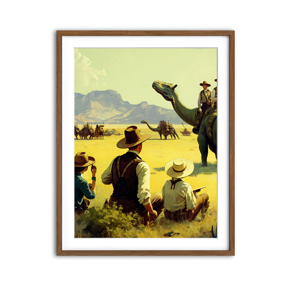 Framed Print 3x4 Walnut
