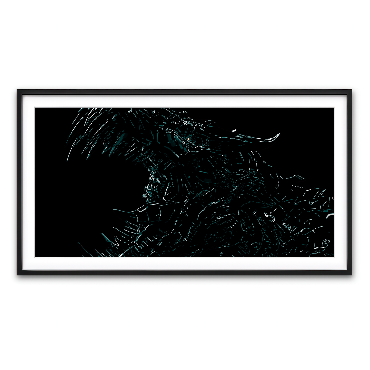 Framed Print 2x1 Black