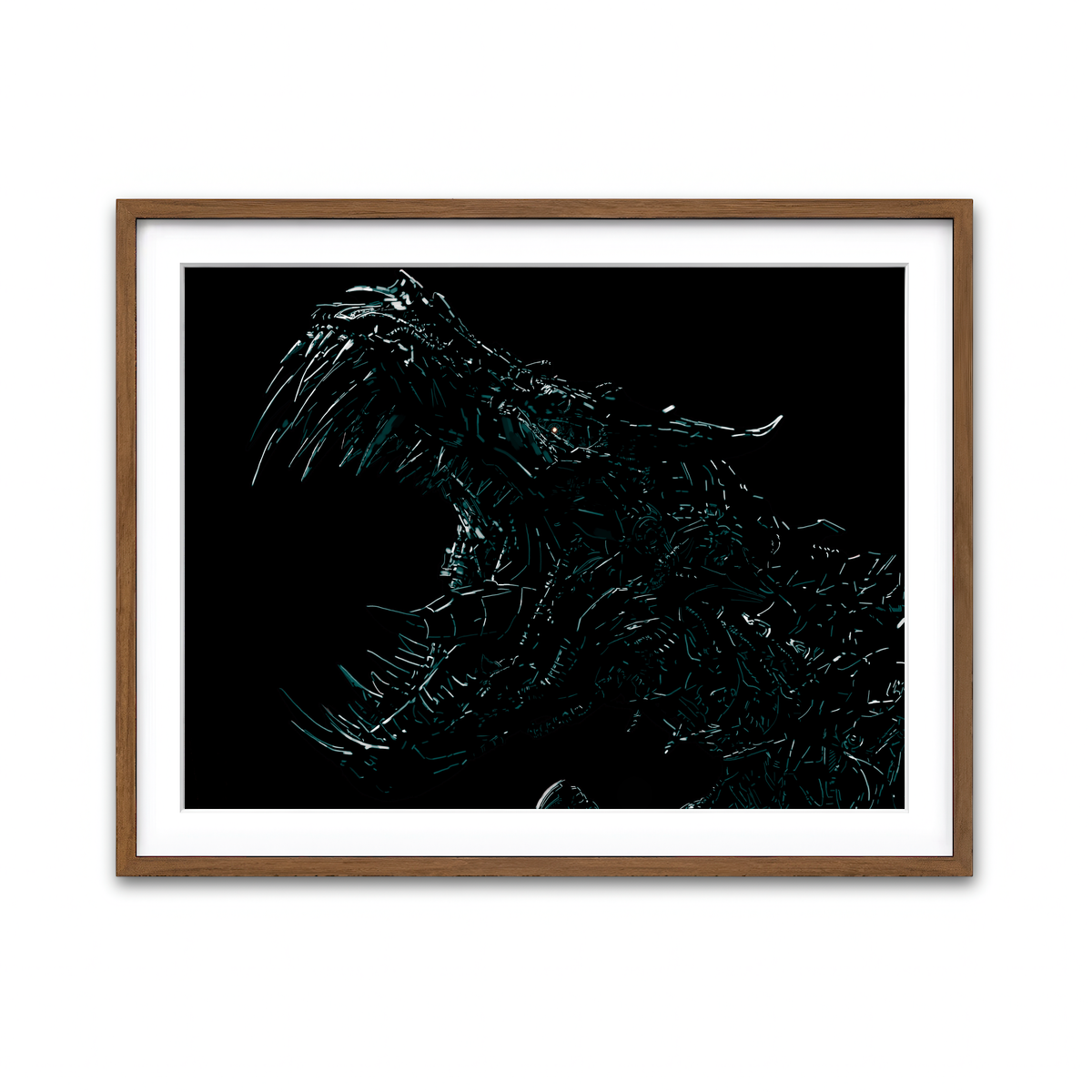 Framed Print 4x3 Walnut