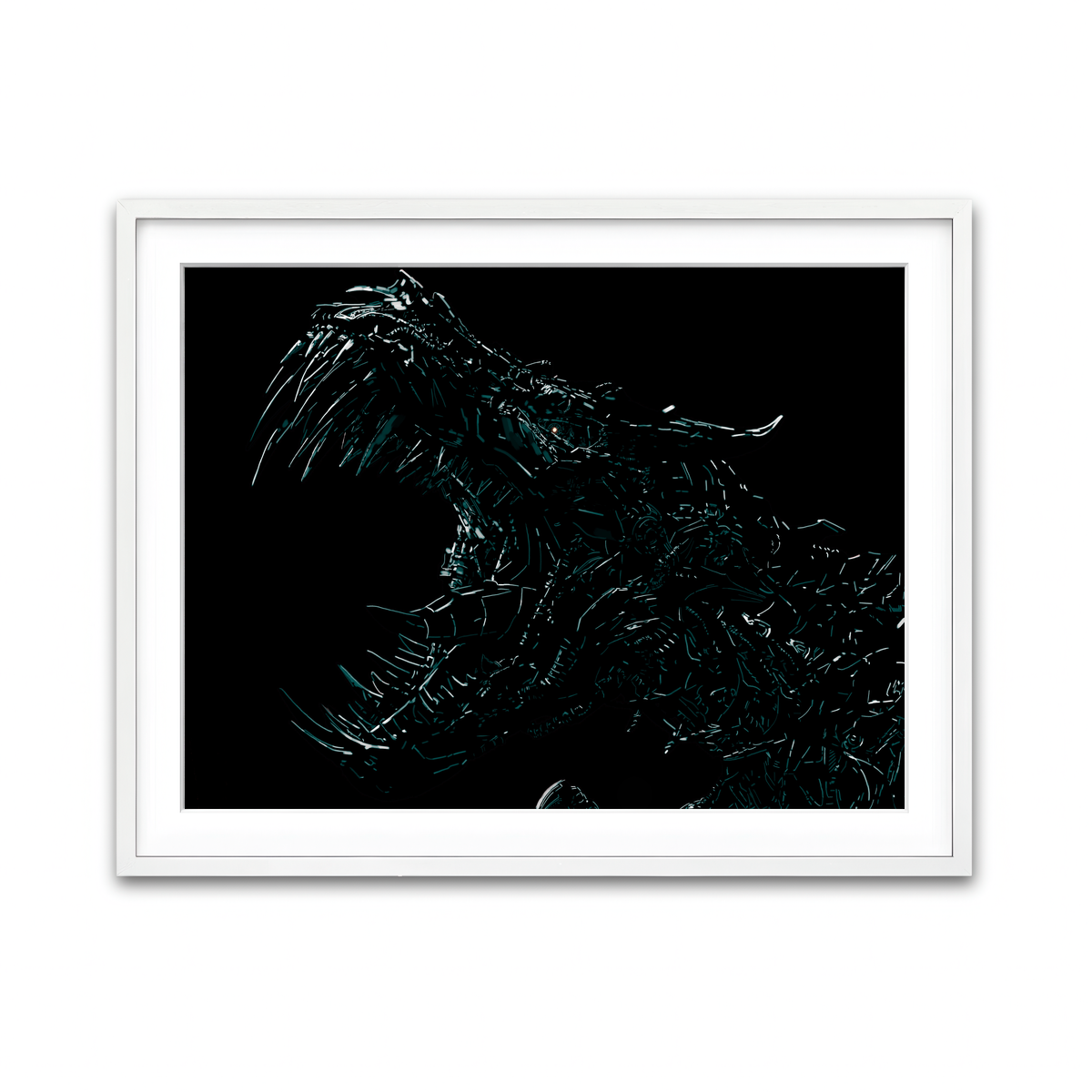 Framed Print 4x3 White