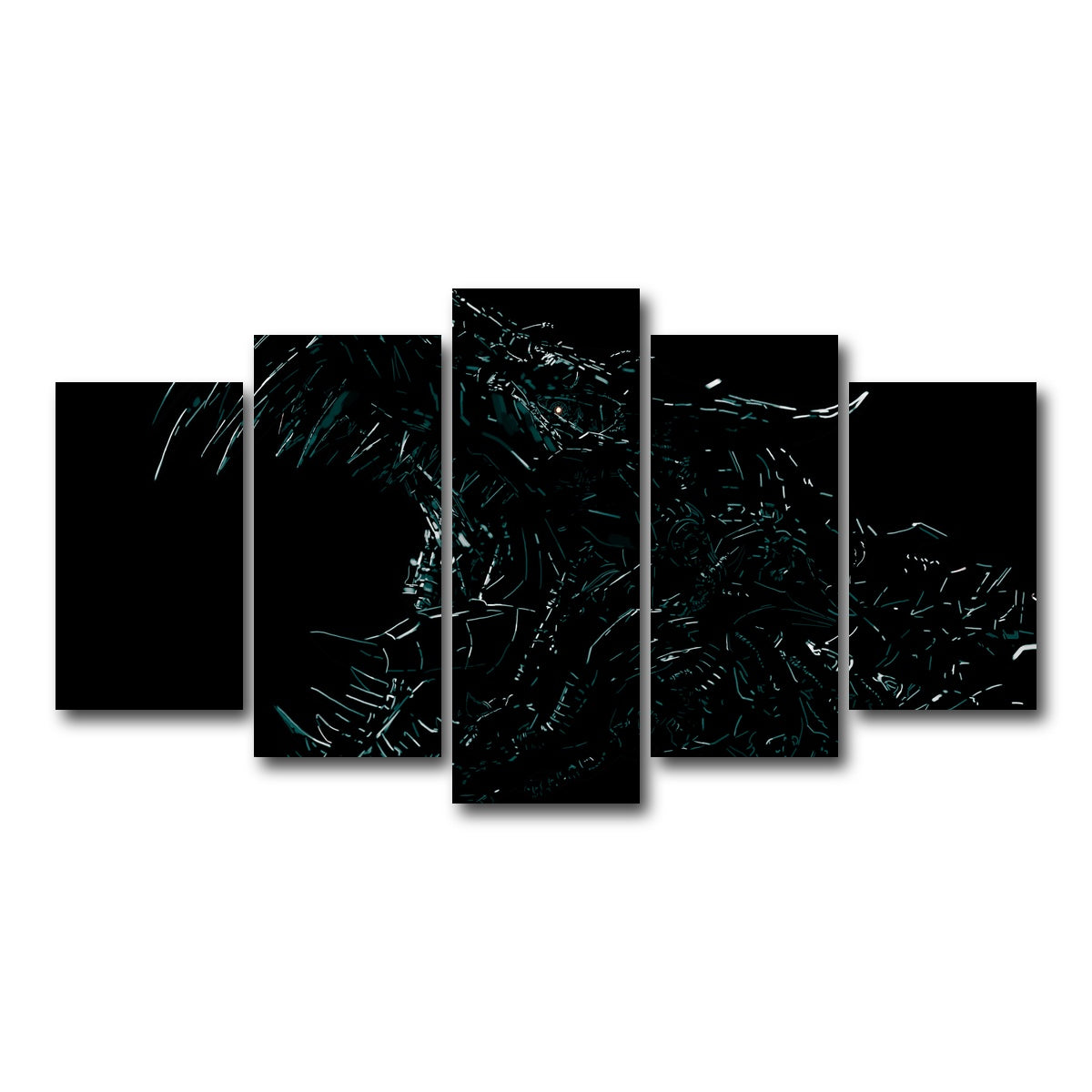 AUTO-MOCKUP WHITE | Dino | 5 Piece | Gallery Wrap Canvas | group=5_normal