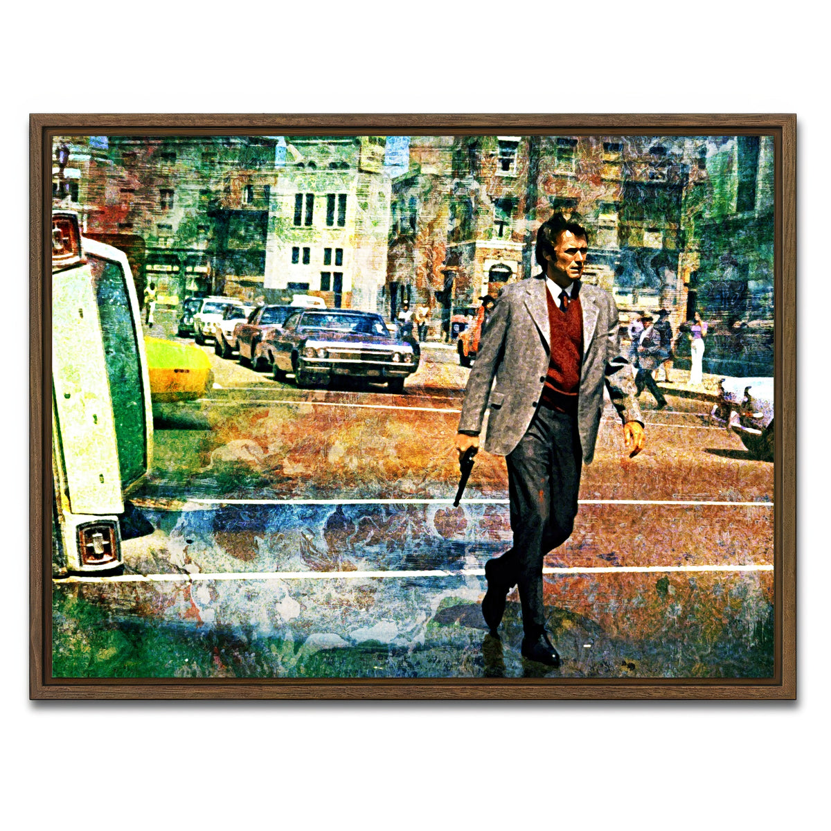 AUTO-MOCKUP WHITE | Dirty Harry | 1 Piece | Walnut Framed Canvas | group=4x3